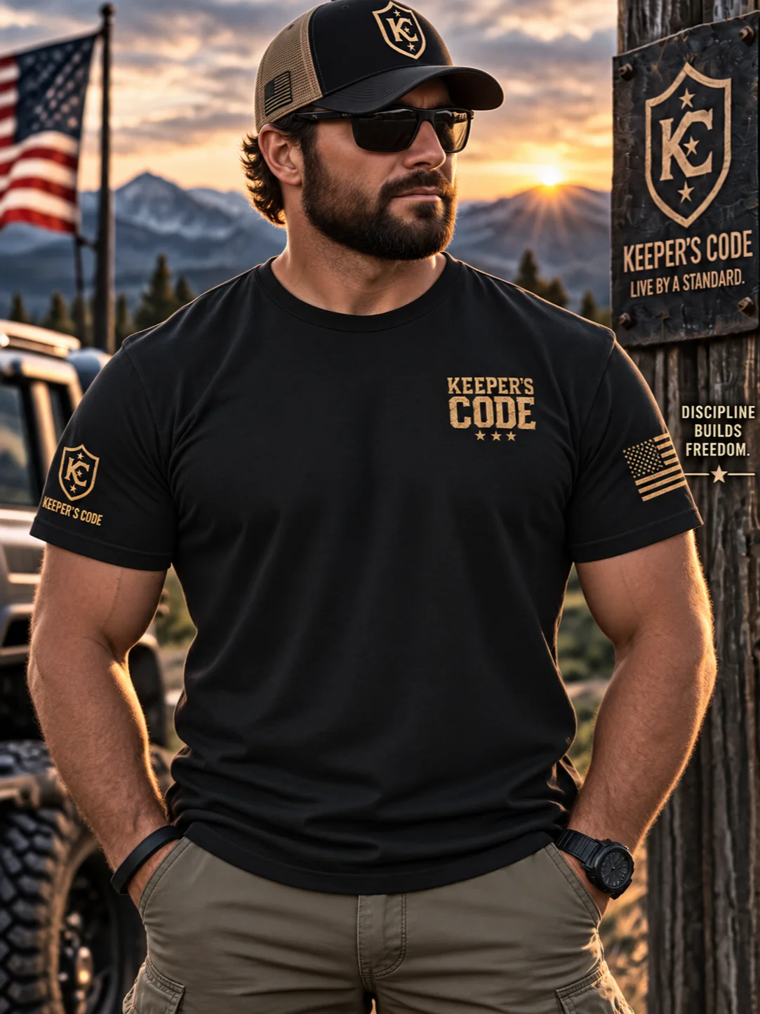 Keeper’s Code™ Men’s CODE 08 Perseverance Keep Going T-Shirt product image (1)