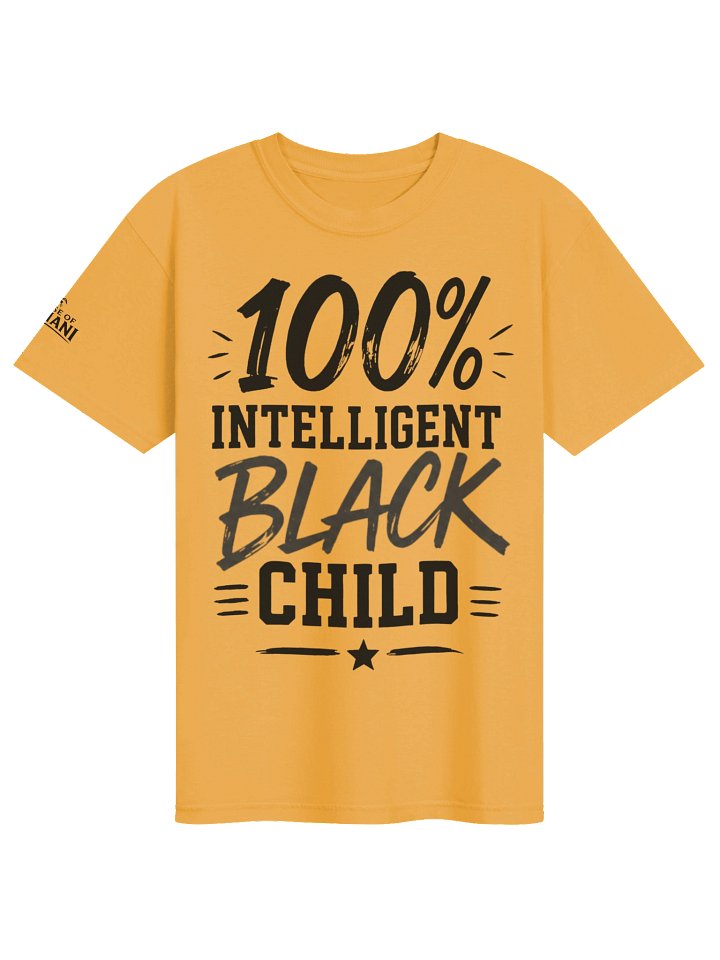 100% Intelligent Black Child Tee product image (41)
