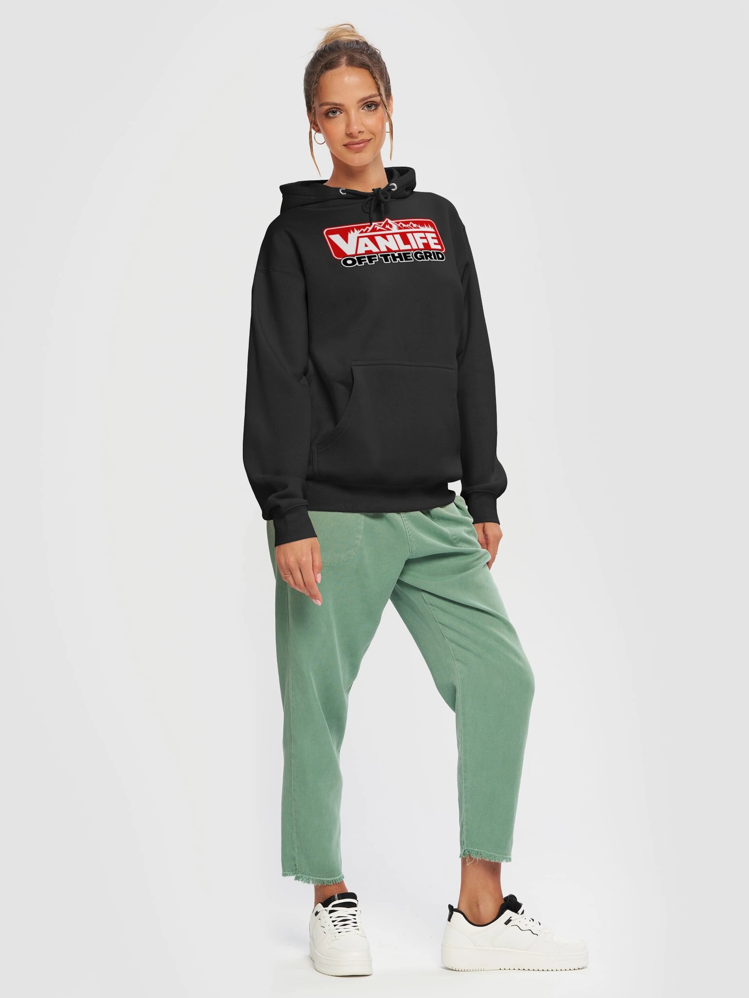 Vanlife Off the Grid Hoodie | Black product image (7)