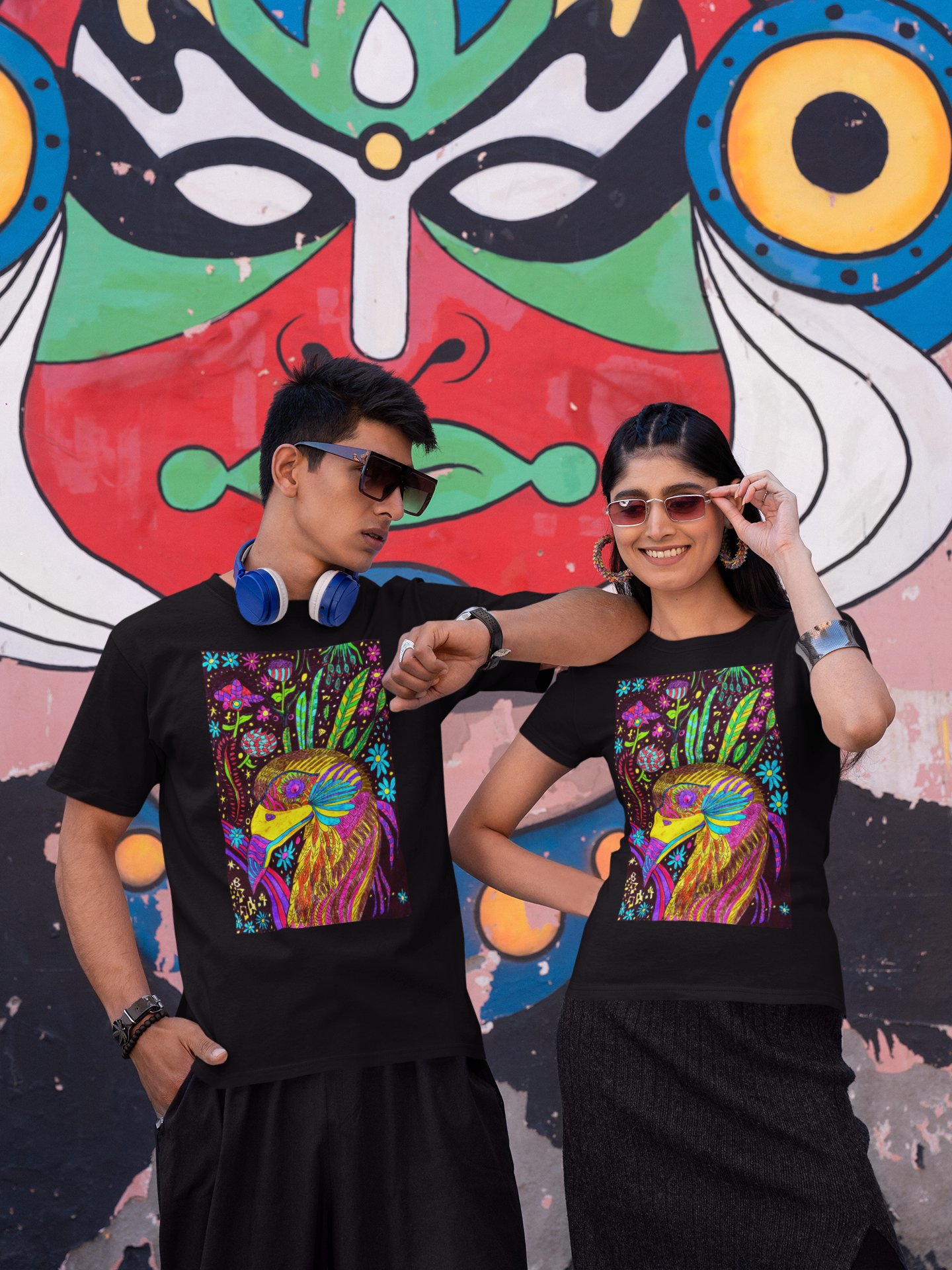 Abstract Psychedelic Bird Unisex T-Shirt product image (1)