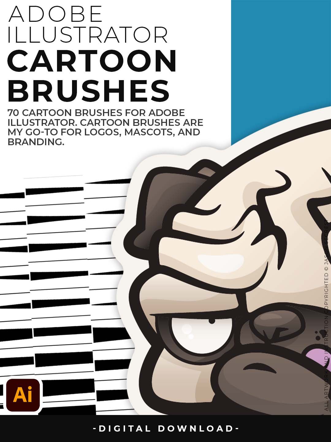 Cartoon Brush Library for Adobe Illustrator product image (6)