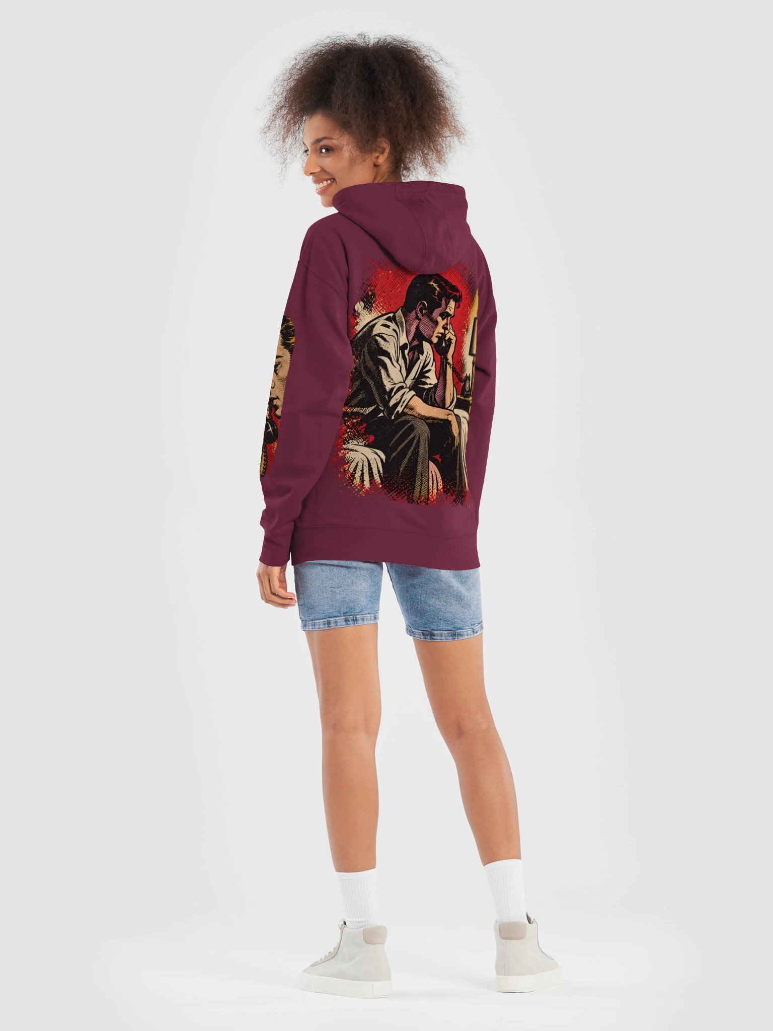 I Luv Ya Girl Vintage Romance Comic Hoodie product image (48)