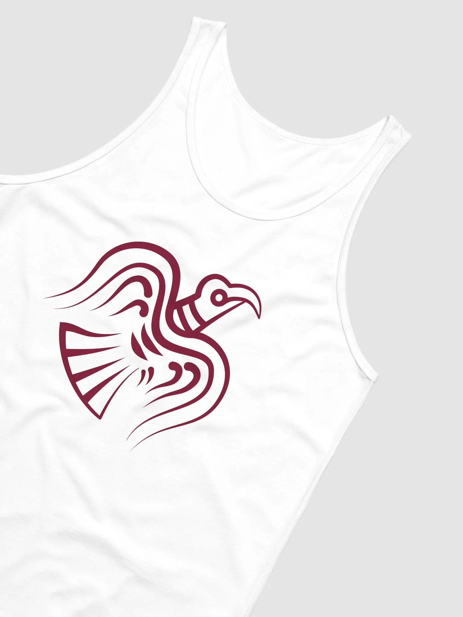 Burgundy Viking Raven Men's Tank Top product image (4)