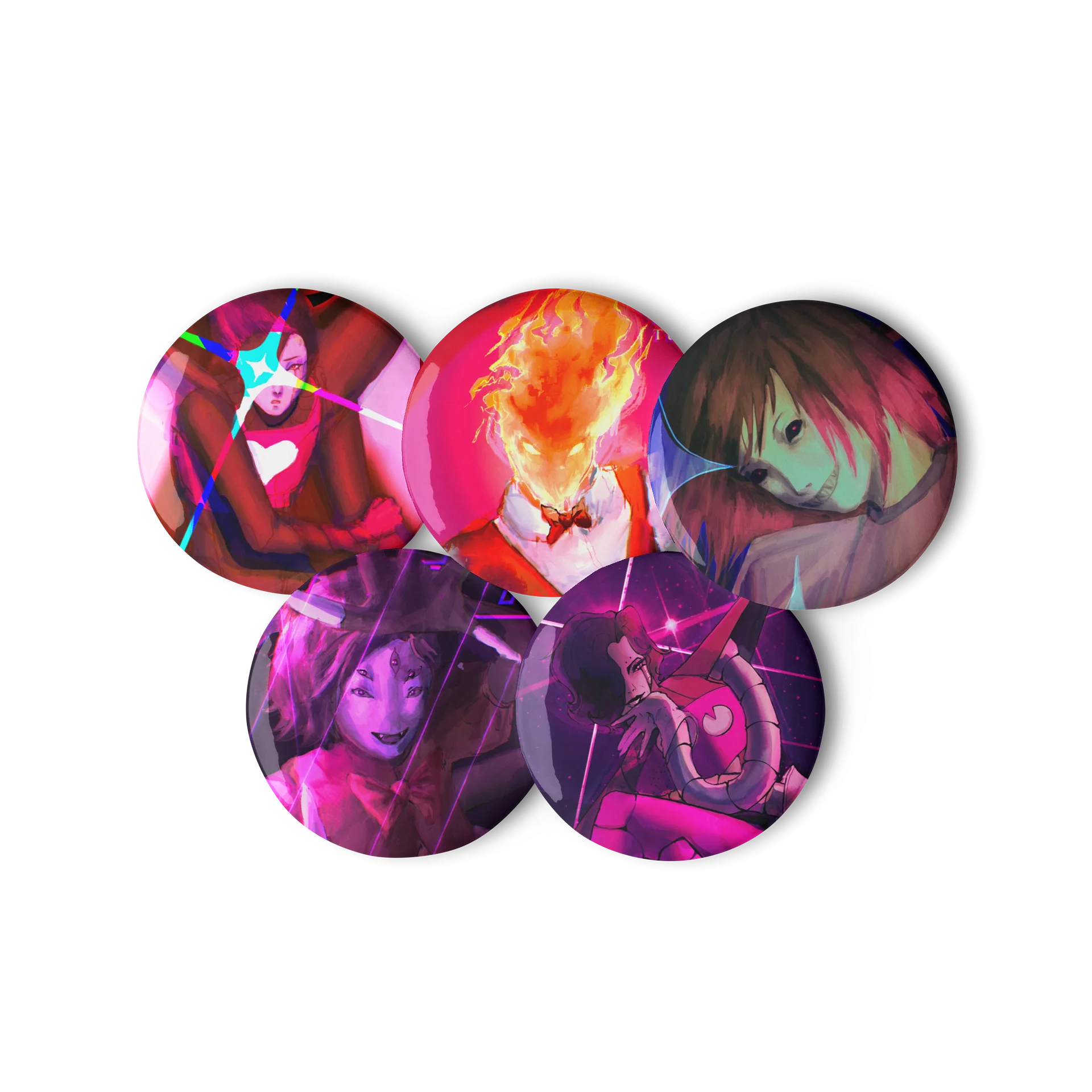 Character Pin Button Set 1 🧷 NEO Madness product image (1)