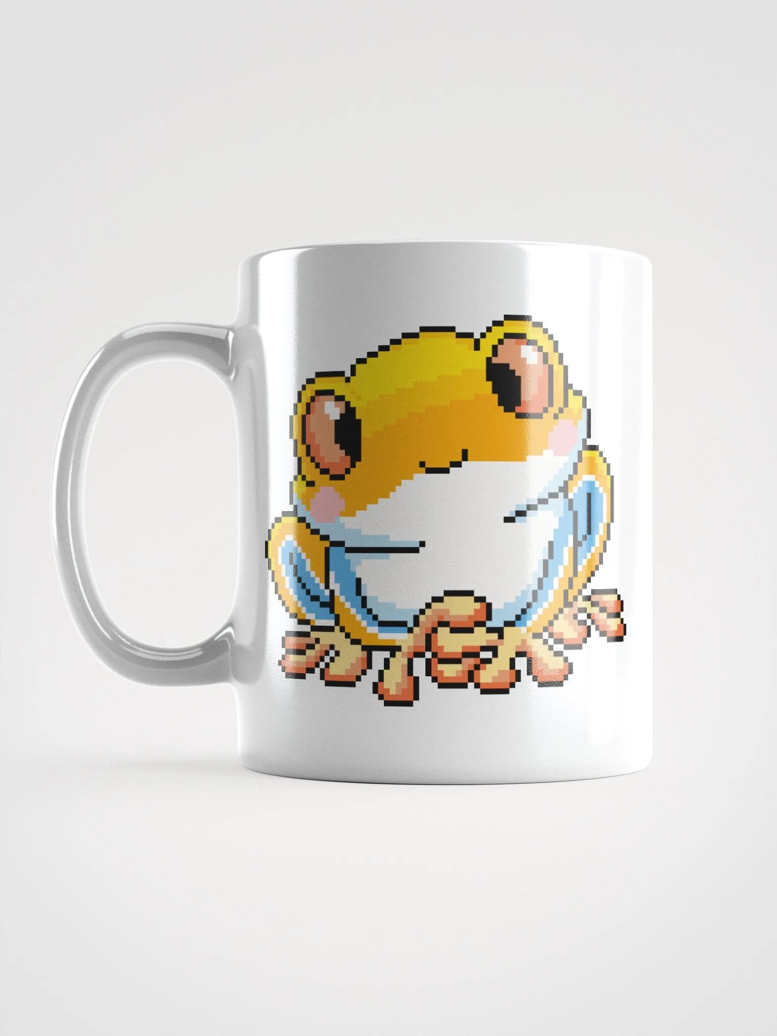 Yellow Rip the Frog White Glossy Mug product image (1)