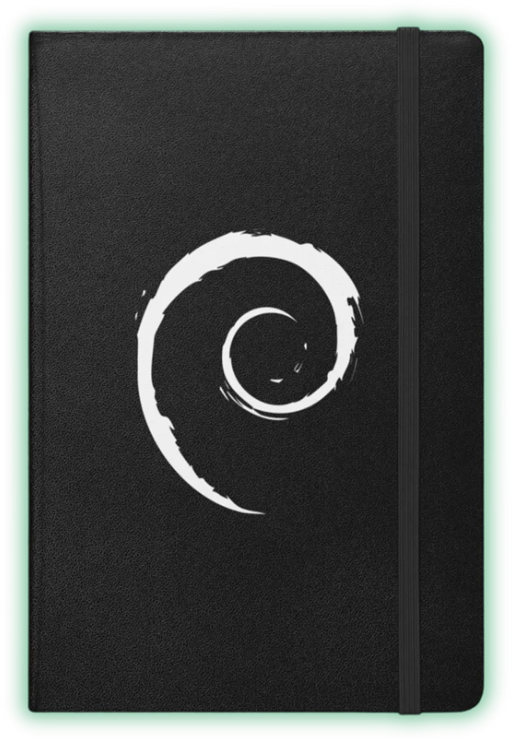 Debian Swirl Hardcover Notebook product image (1)