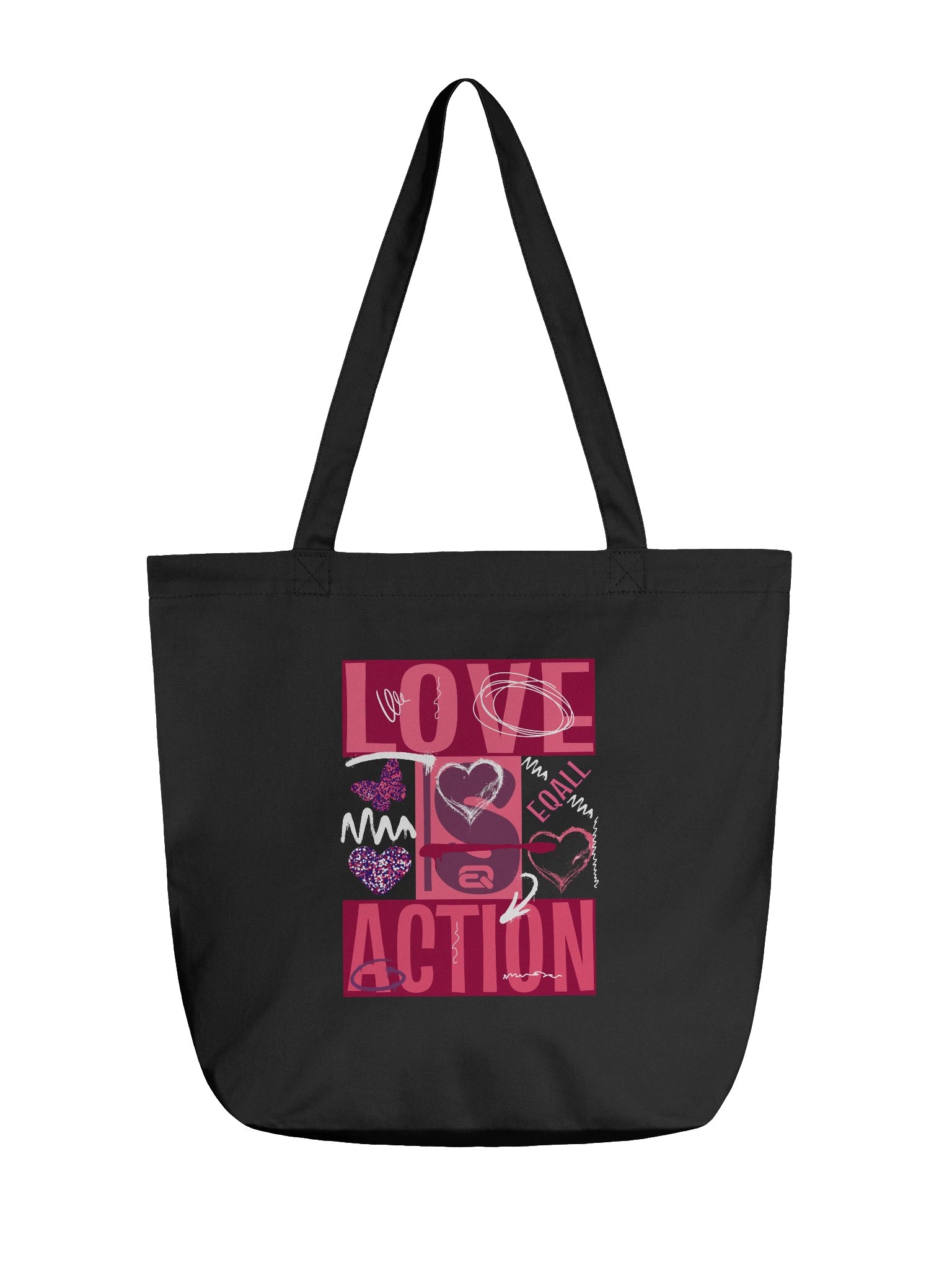 Love is Action! ECO Tote-bag by EQALL® Originals_Pop Red product image (1)