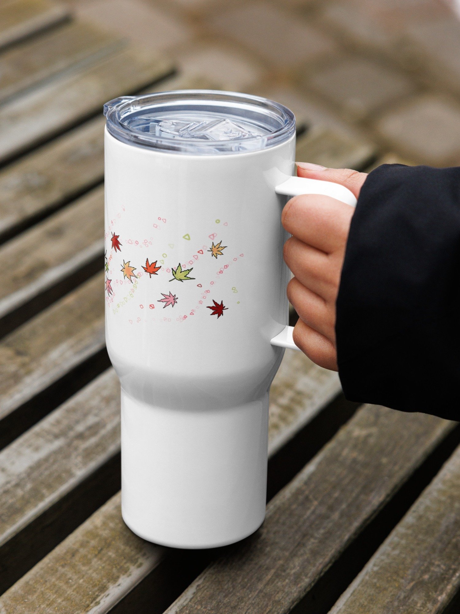 Maple Leaves Travel Mug product image (5)