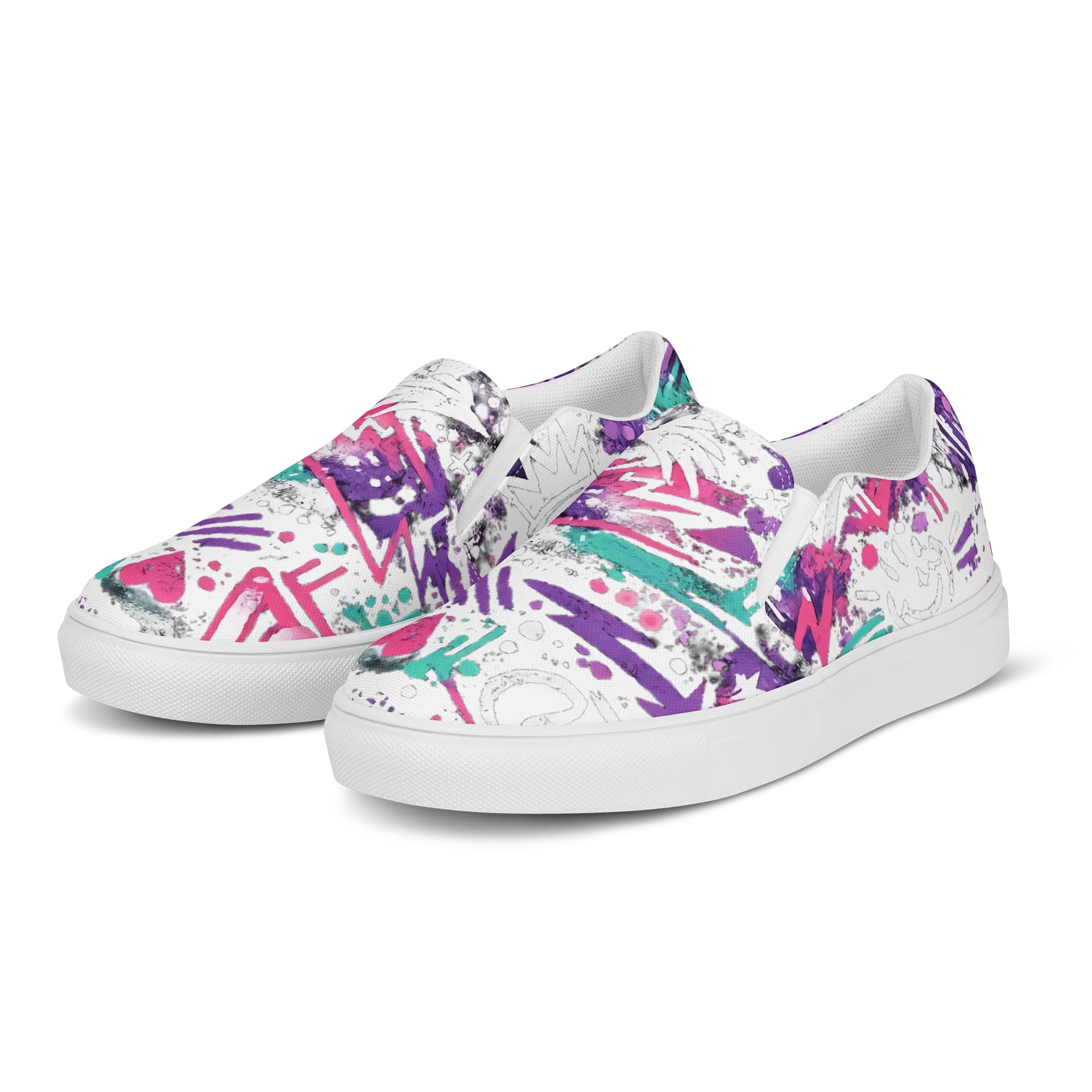 Fearless Vibe Graffiti Slip-On Canvas Shoes product image (3)