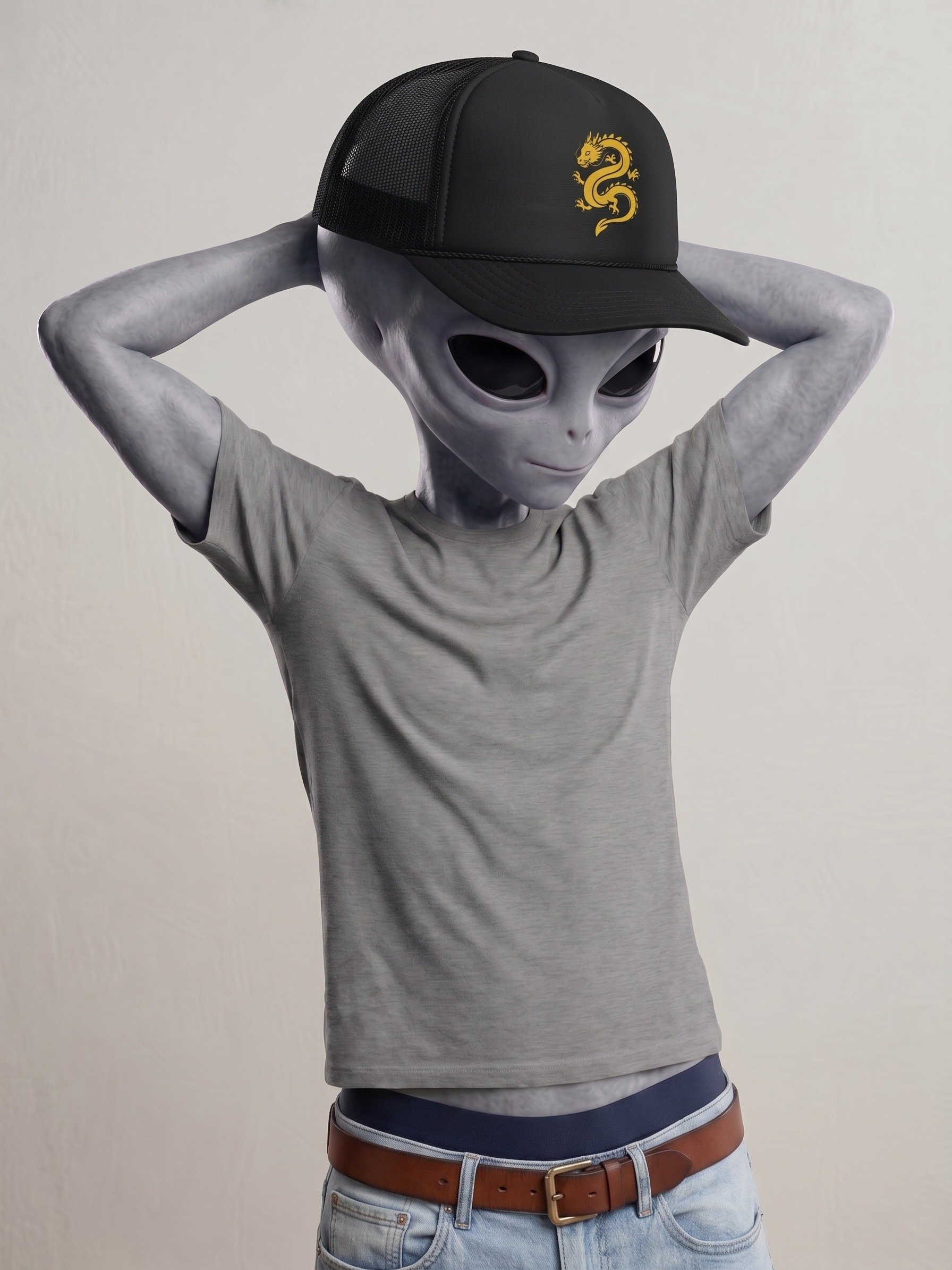 Cute Chinese Dragon Trucker Hat product image (2)