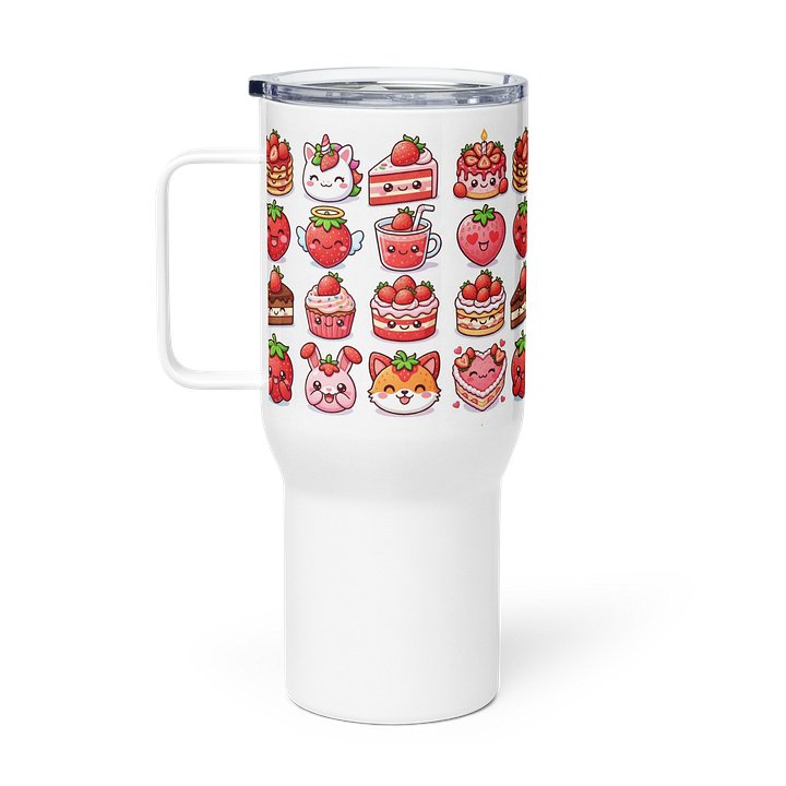 Sweet Strawberry Delights Travel Mug product image (1)