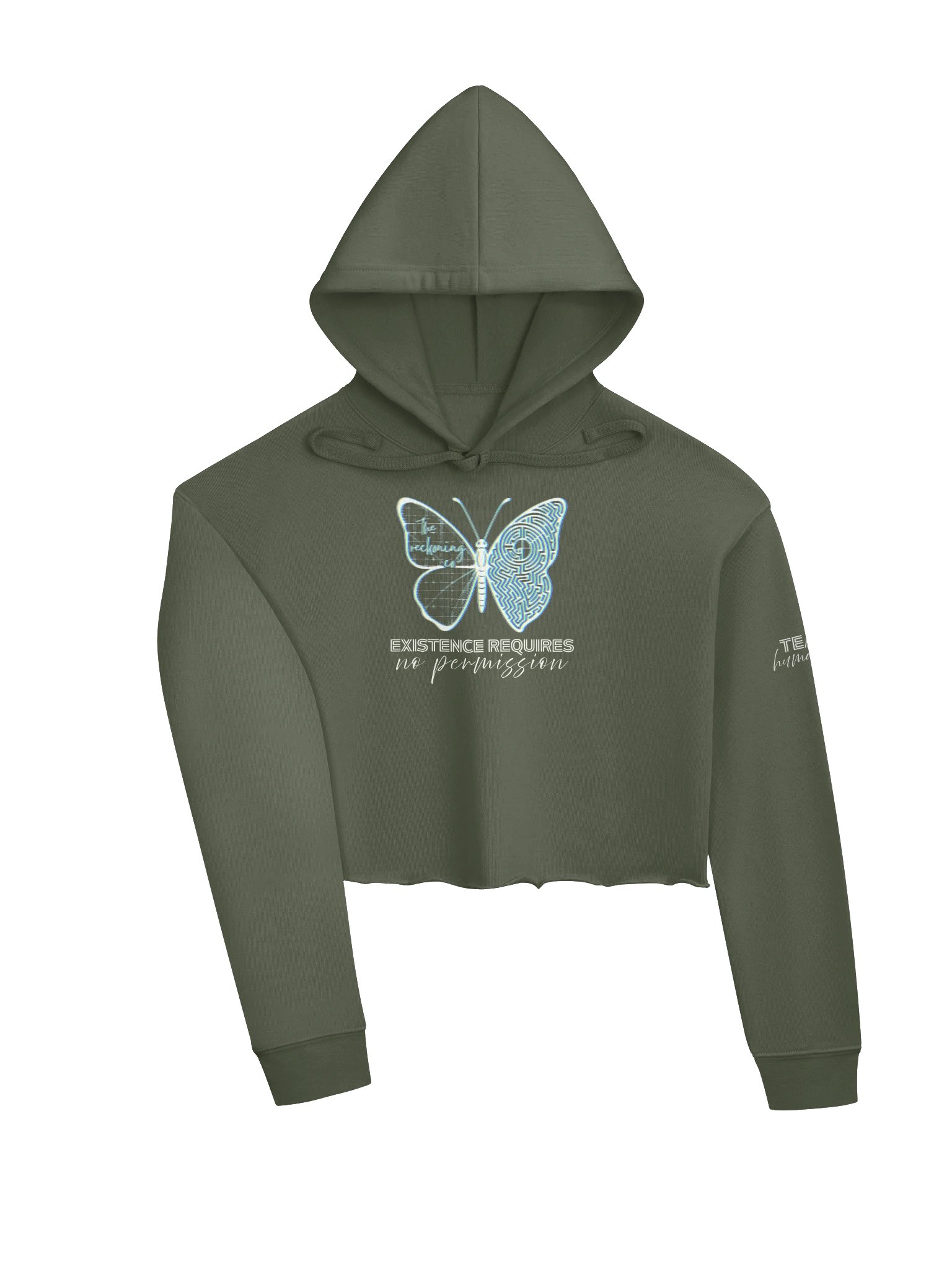 Team Humanity Cropped Hoodie product image (5)