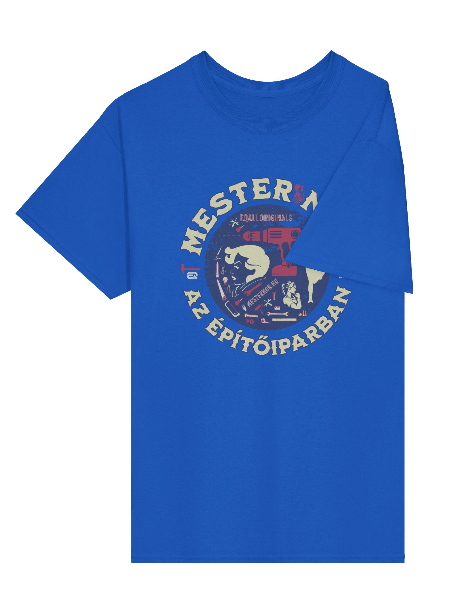 Mesternők Retro Vibe_Unisex 100% Pamut Gildan Dizájn_EQALL.hu® Originals_Lila / Ciklámen product image (5)