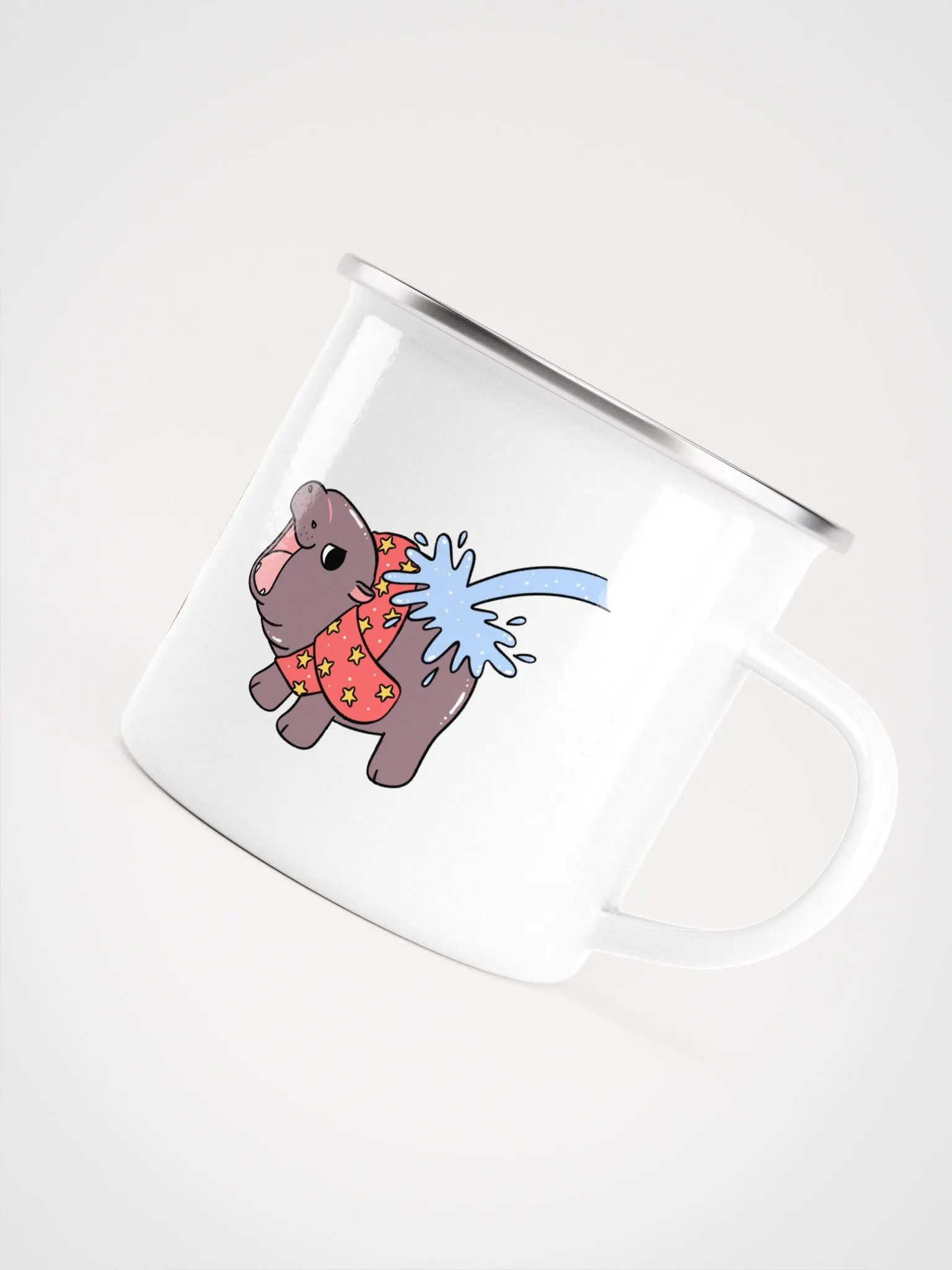 MOODENG'S CHRISTMAS ENAMEL MUG product image (5)