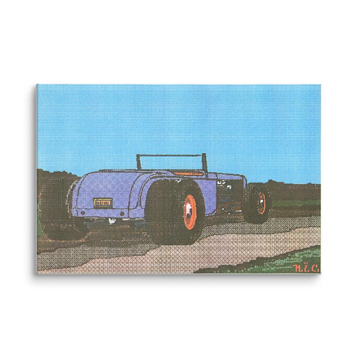 Hotrod (circa mid-1980's) on canvas (48" x 32") product image (1)