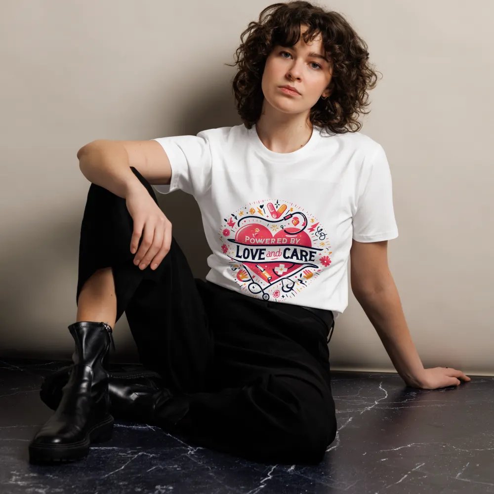 love and care heart shape design t-shirt product image (10)