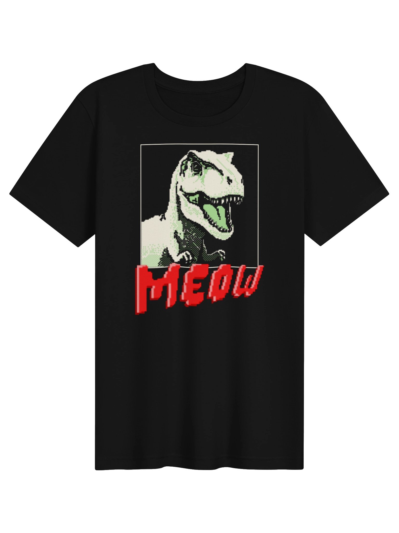 8-Bit T-Rex Meow T-shirt product image (1)