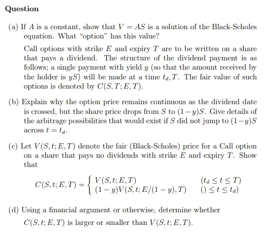 TD - Black-Scholes and call options product image (1)