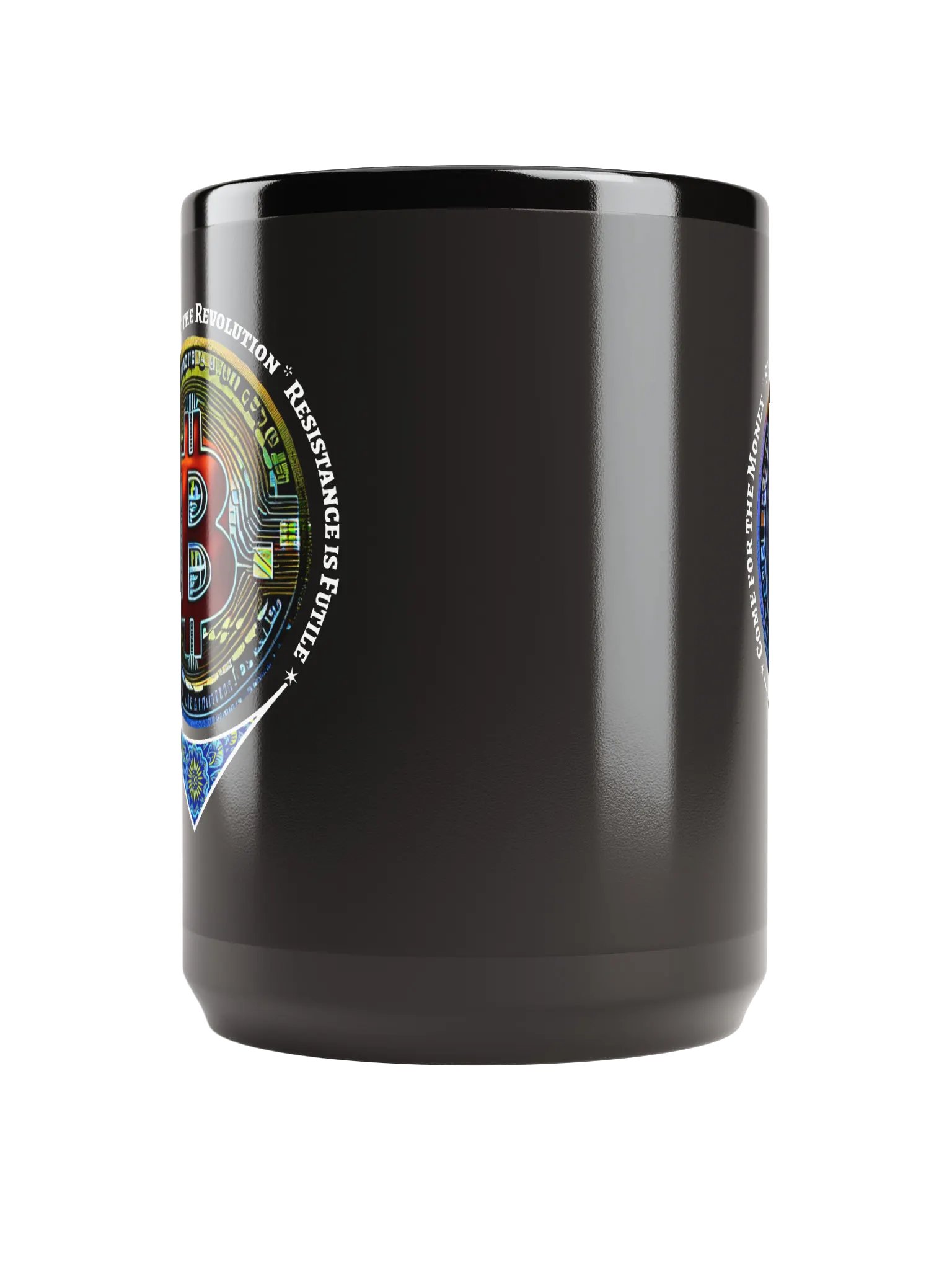 Bitcoin Cryptocurrency Black Glossy Mug product image (5)