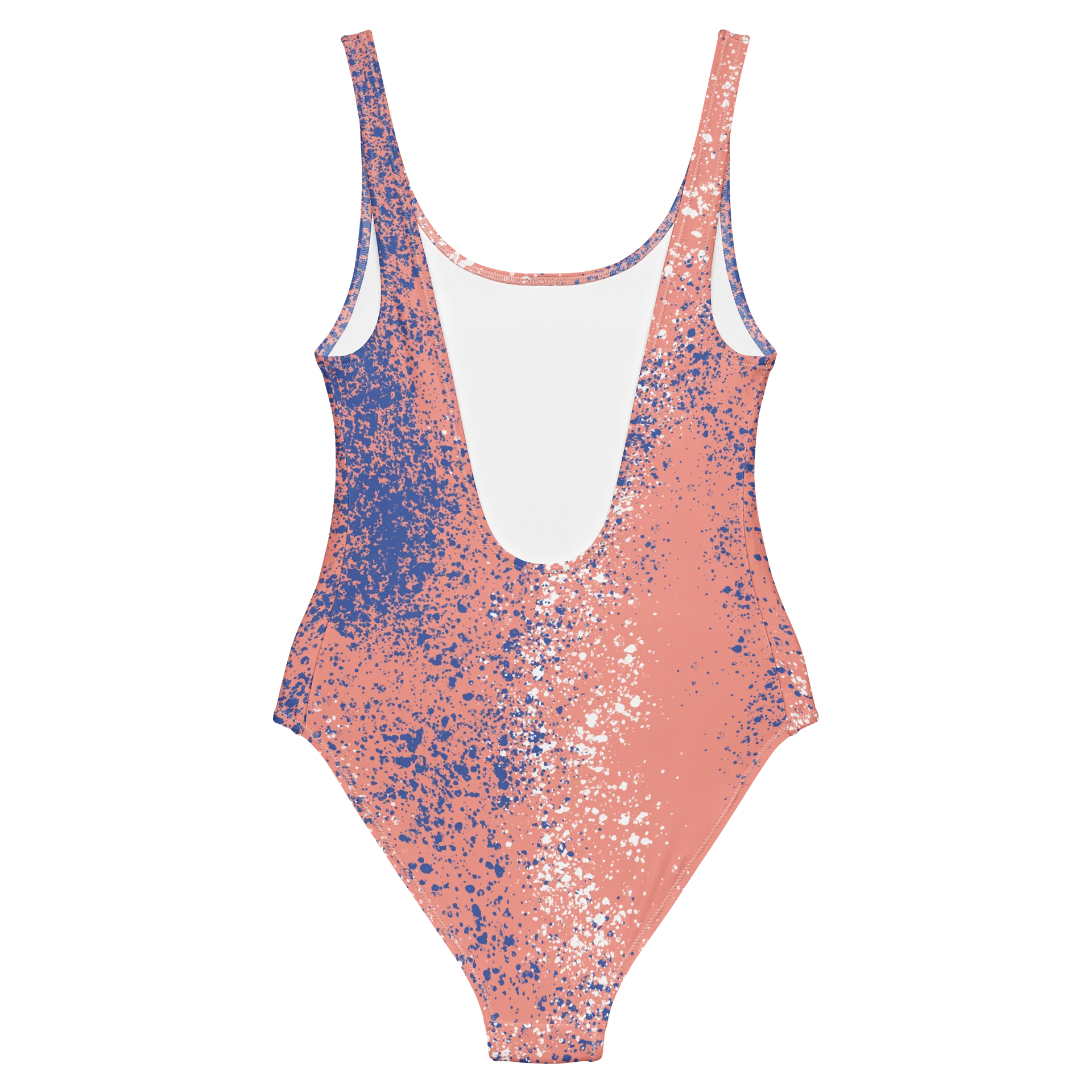 Abstract Pink Speckle One-Piece Swimsuit product image (9)