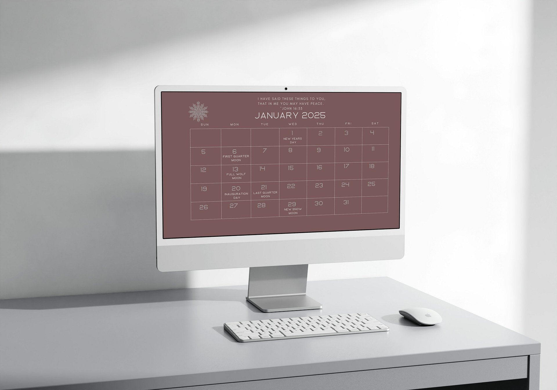 Verses of Peace 2025 Desktop Calendar product image (3)