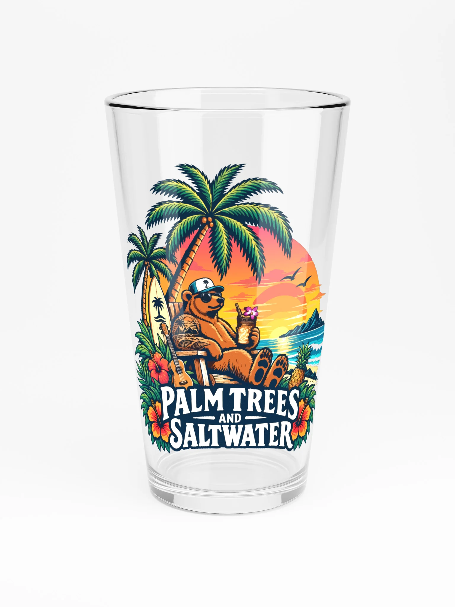 The Mai Tai Bear Pint Glass product image (3)