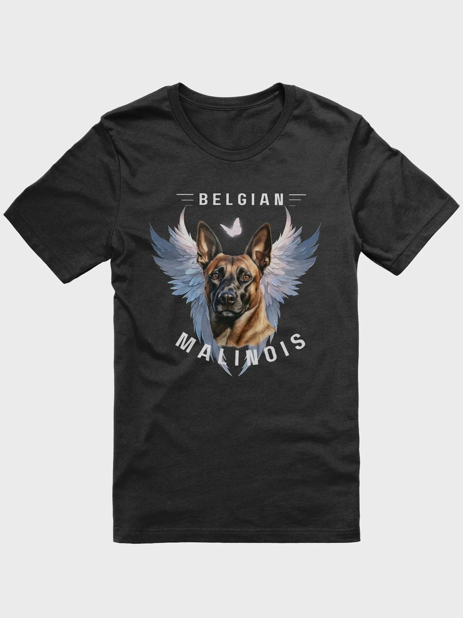 Winged Belgian Malinois Regular Fit T-shirt product image (3)