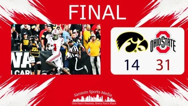 Just give Jeremiah Smith the damn Heisman.  @OhioStateFB's star WR goes for 11 catches, 206 yards, and 2 TDs this afternoon!  Sayin goes for 324 yards, 3TDs, and the Jackson's split 30 carries for 142 yards! #fyp #college #football #trending #Heisman
