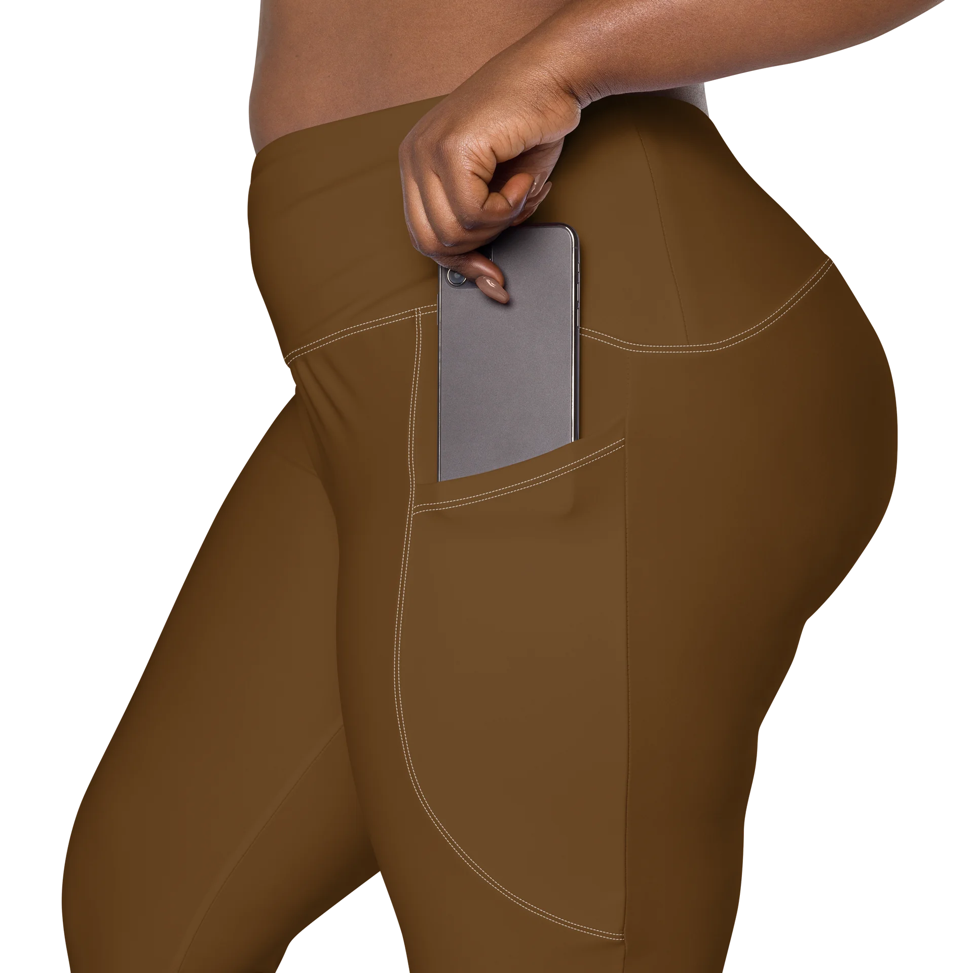 Brown Leggings with Pockets product image (8)