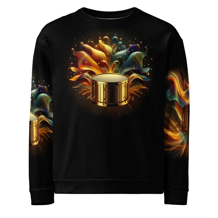 Golden Drum Musical Instrument - All-Over Unisex Sweatshirt #14 product image (1)