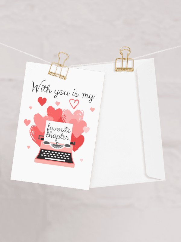 With you is my favorite chapter Romantic Card product image (6)