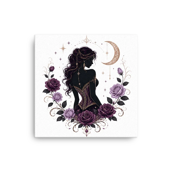 Gothic Moon Rose Canvas product image (1)