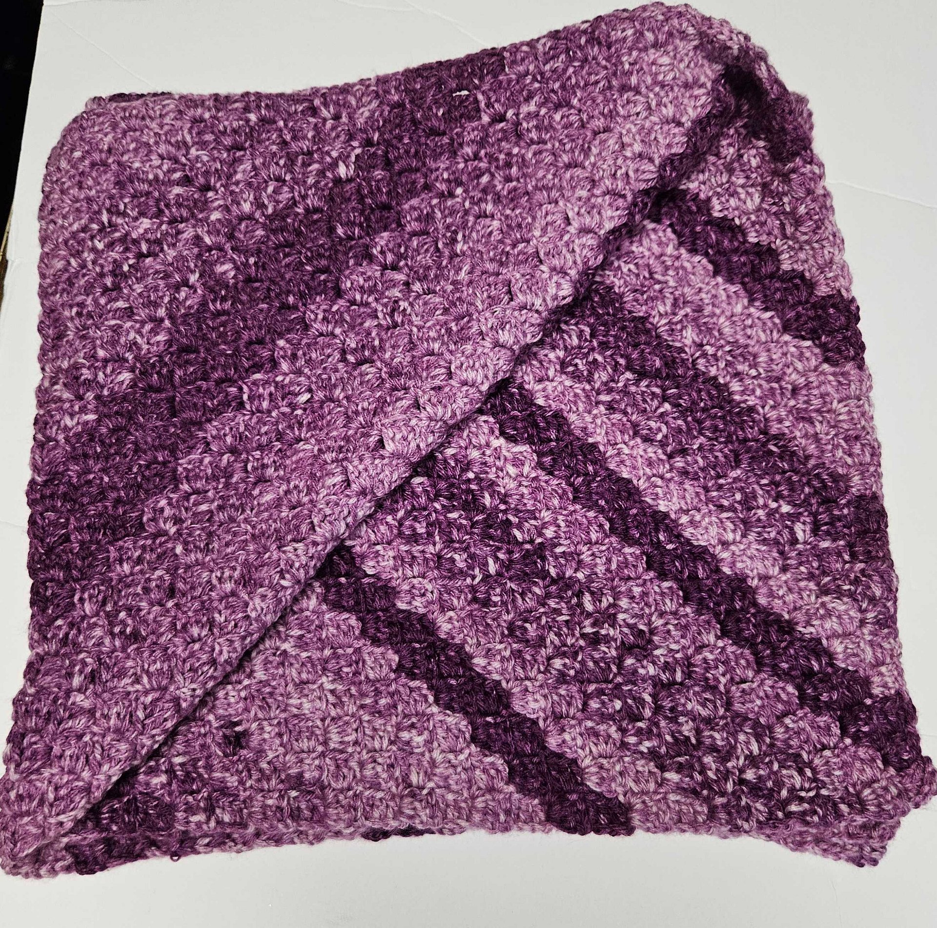 Purple Ombre Stroller Baby Blanket product image (1)