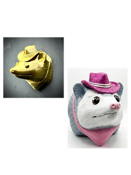 Possum Party Bundle: Wall Mount + Magnet (Gold & Silver)