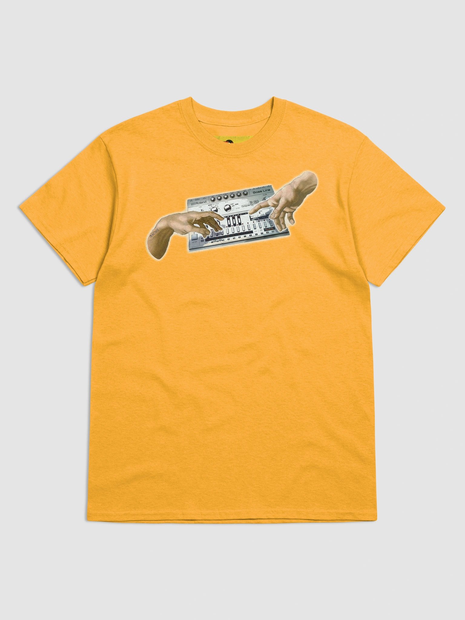 The creation (tb-3-0-3 tribute), classic synth Tribute by Frank Fonik, Techno EDM Unisex t-shirt product image (5)