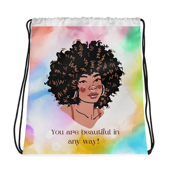 Beautiful You All-Over Drawstring Bag product image (1)