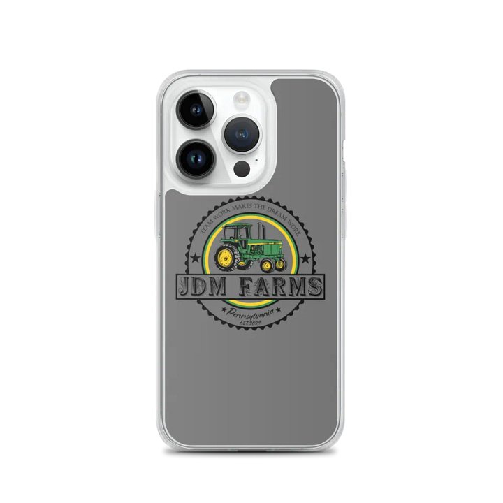 JDM Farms Tractor Emblem Clear iPhone Case product image (3)