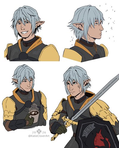 I’ve been playing more ff14 so here’s some Haurchefant sketches. 

I’m still on the free trial cause right before I was gonna...