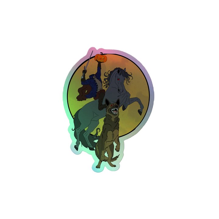 The Horseman Brought Backup Holo Vinyl Sticker product image (2)