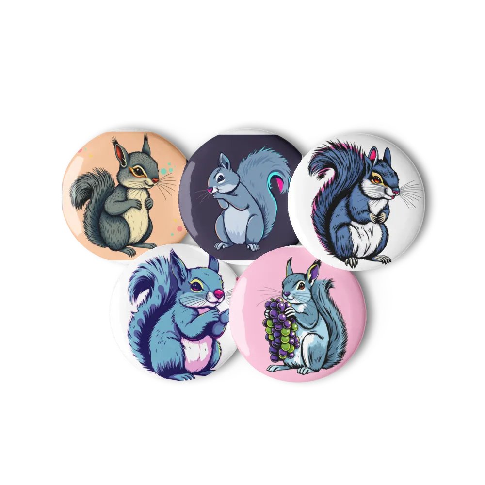 Grapeful Squirrel Pin Button Set product image (3)
