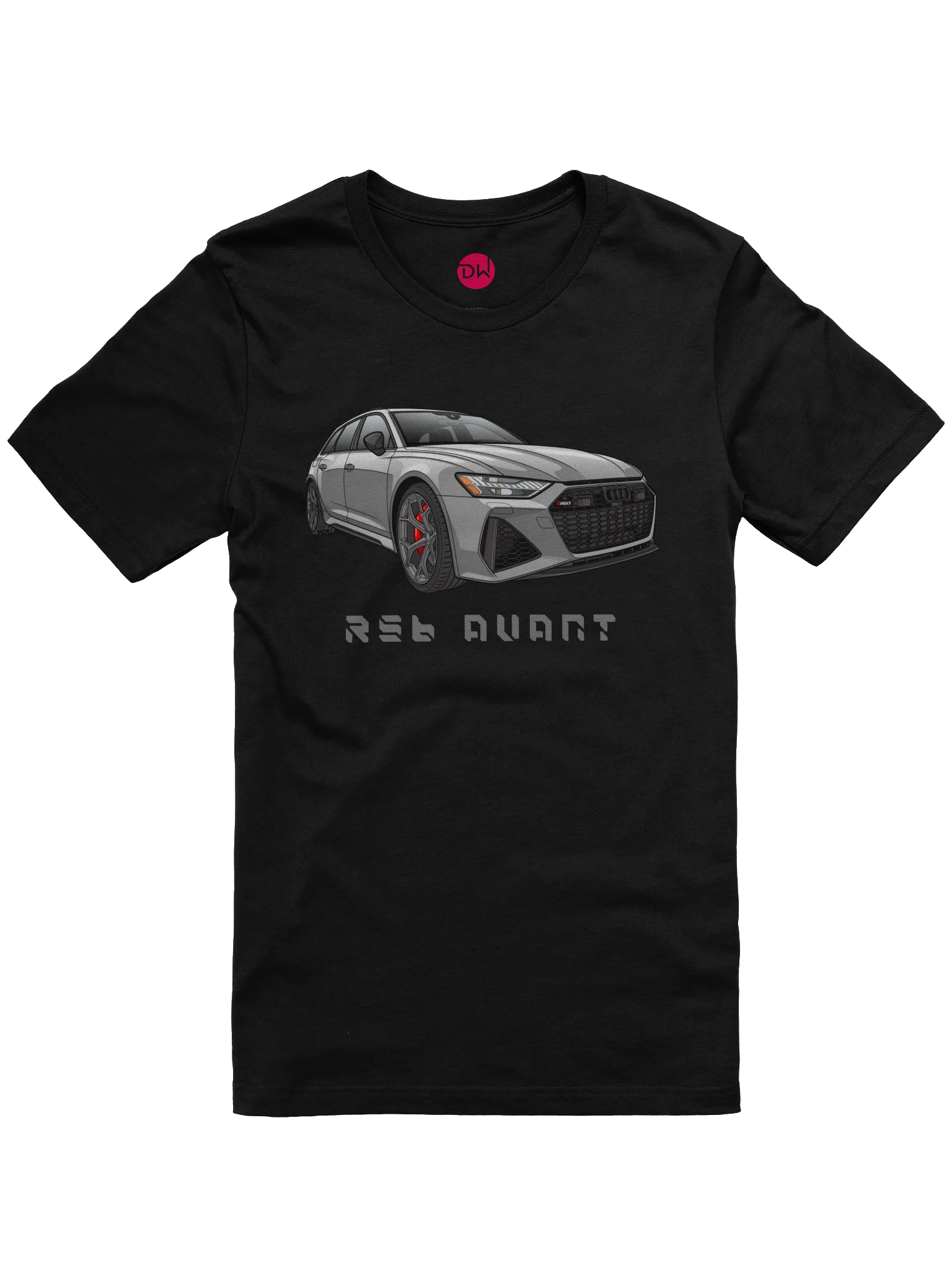 Grey Audi RS6 Avant Shirt (Retro, Sketch, Silhouette) product image (7)