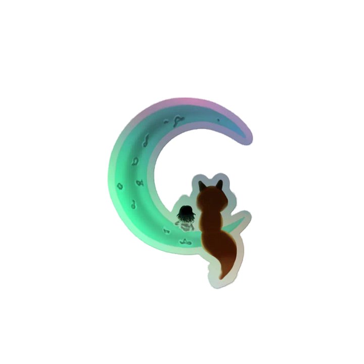 Autocollant Foxmoon holographique product image (2)