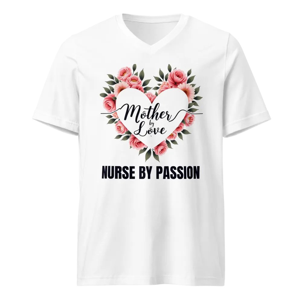 Mother by Love Nurse by Passion V-Neck Tee product image (1)