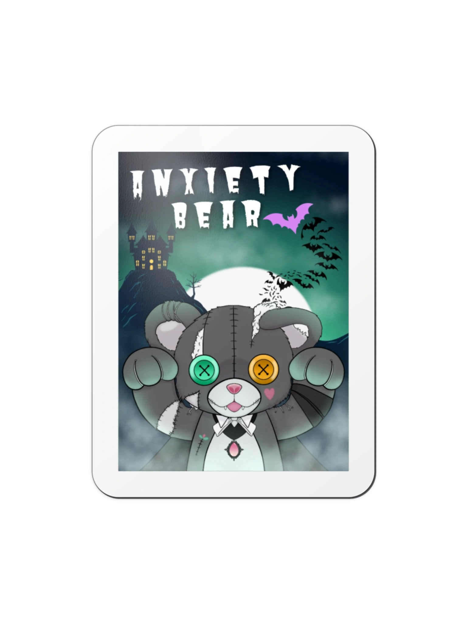 Anxiety Bear Bearcula Movie Magnet product image (2)