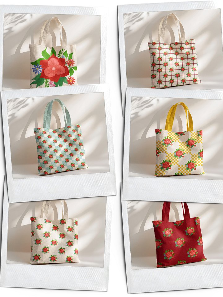 Flowers x geometric shapes pattern (Part 2) (Commercial License) product image (2)