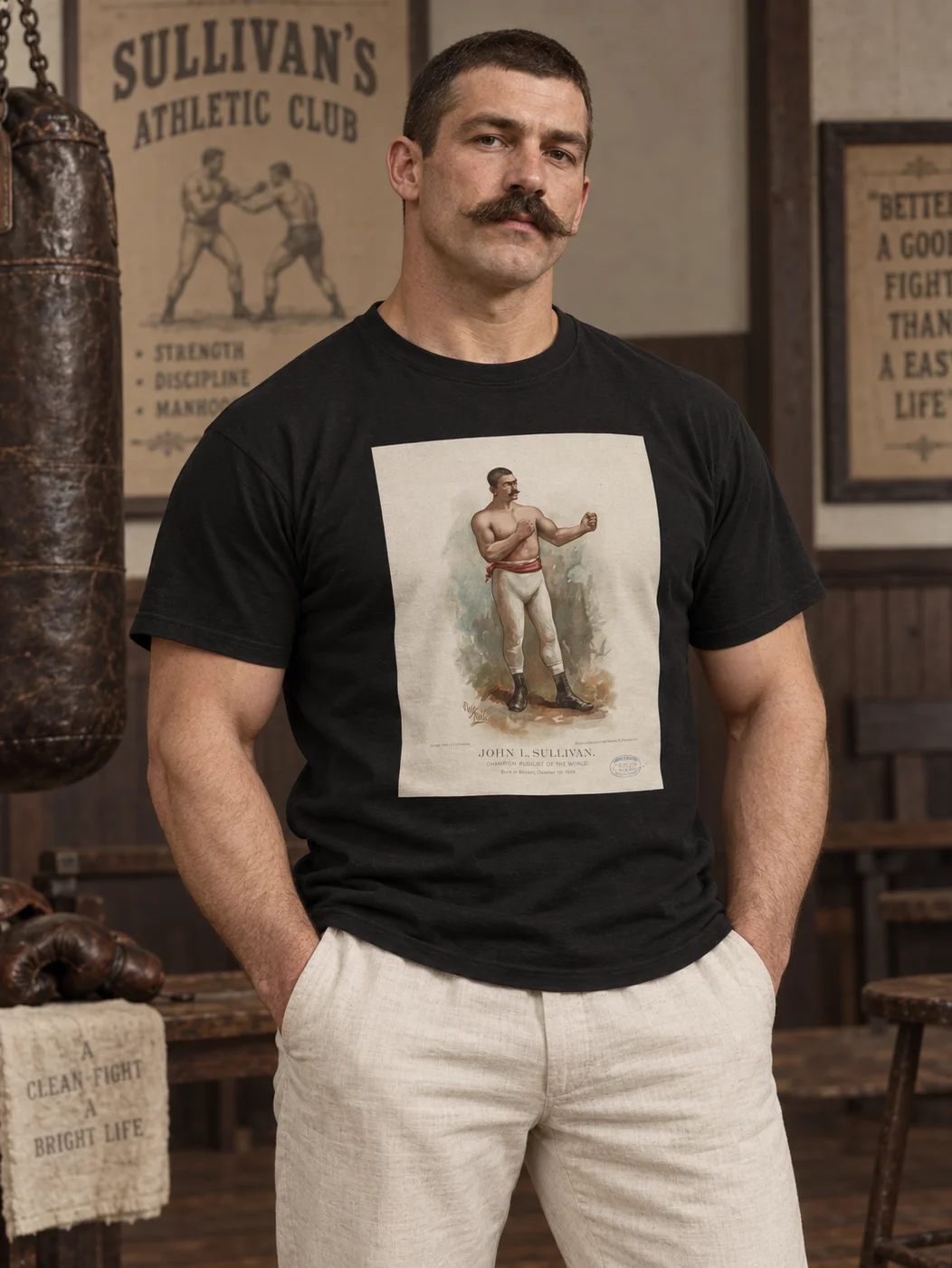John L. Sullivan Champion Pugilist of the World T-Shirt product image (1)