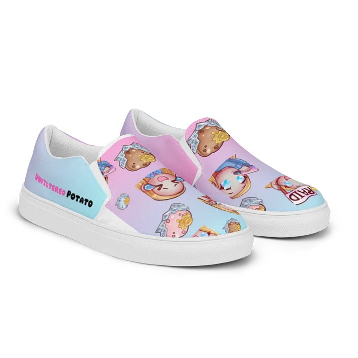 Potato Emotes Women's Slip-On Canvas Shoes product image (2)
