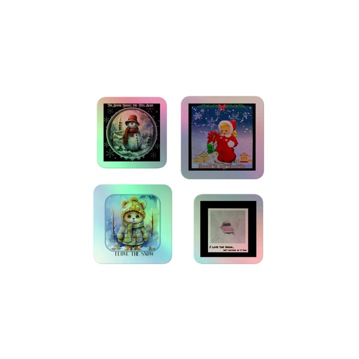 I Love Snow Holo Sticker Pack product image (1)
