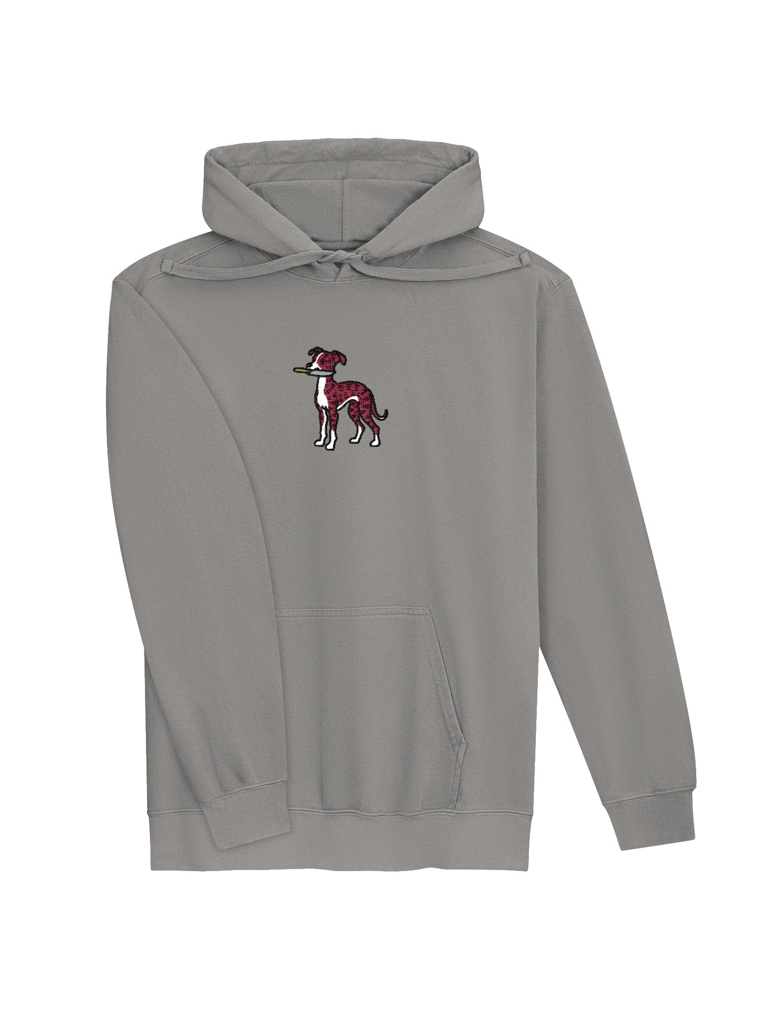 Funny Chibi-Style Italian Greyhound(Brindle) Embroidered Premium Hoodie product image (35)