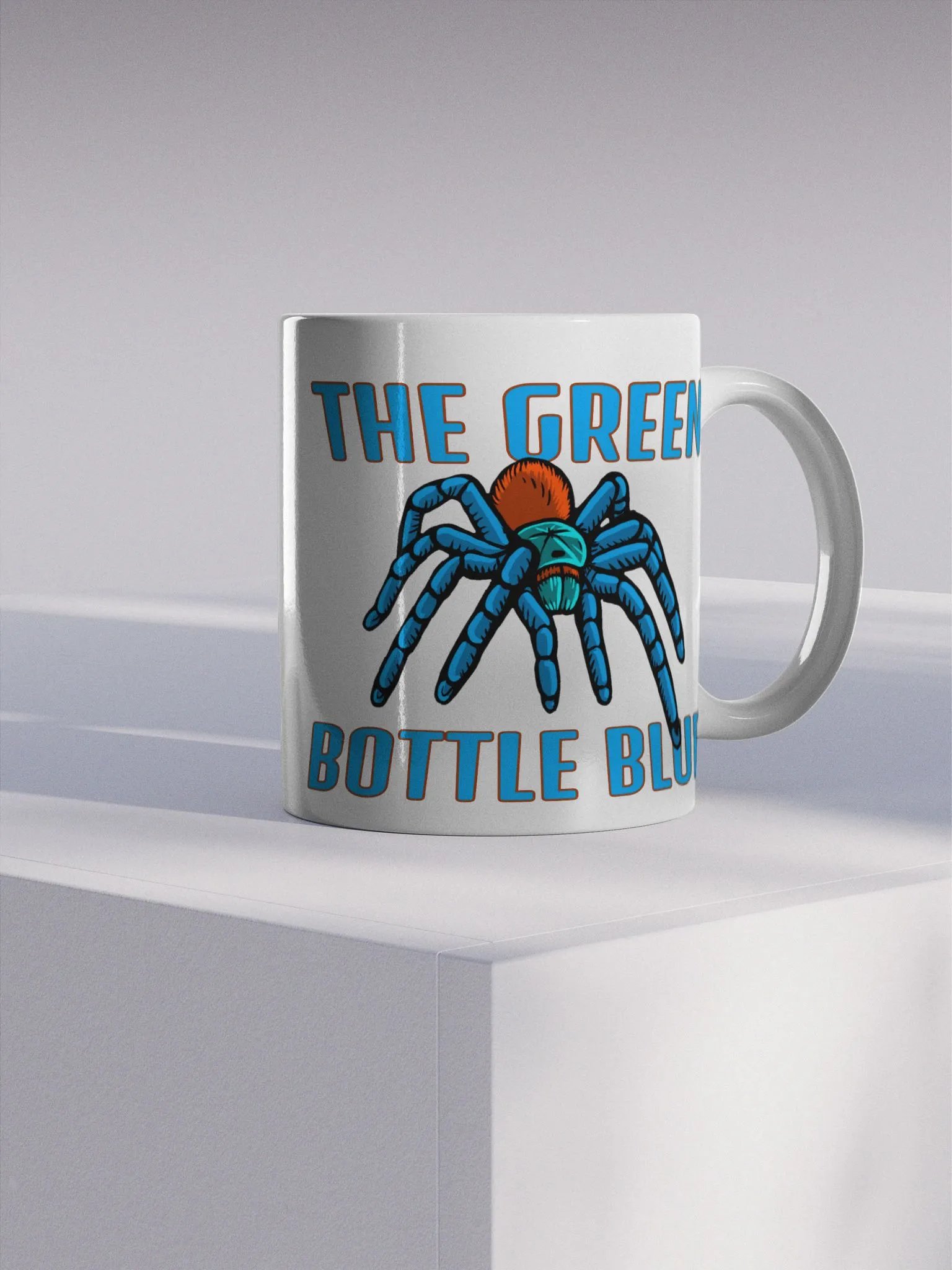 Green Bottle Blue Coffee Mug product image (4)